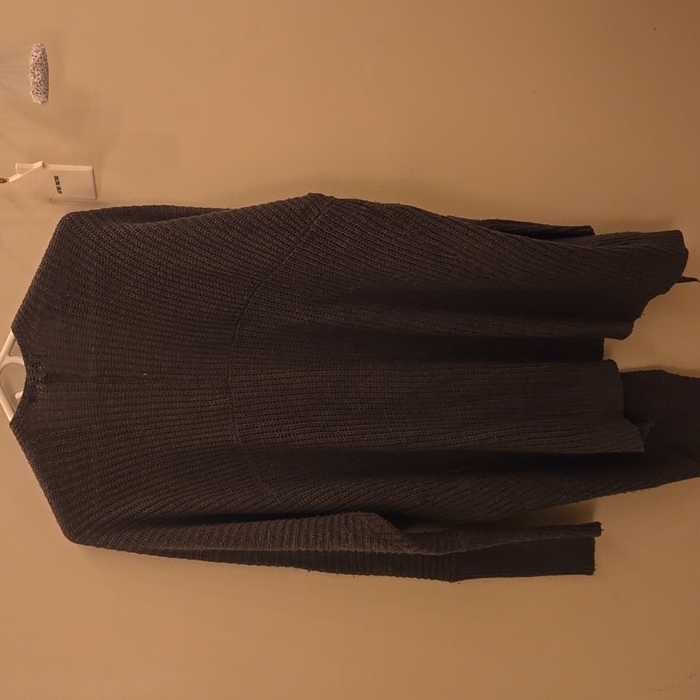 Say What? Charcoal Women's Cardigan - Picture 6 of 9